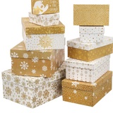 Коробка подарочная "Снежинки" 12*7*4 см. 3580132-9