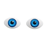 Глаза 12 мм, 1 пара. Цв голубой. 2794113