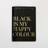 Обложка для паспорта "Black is my happy color" 4966996