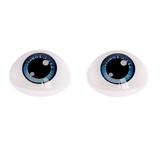 Глаза кукольные 1 пара, 15,2*20,6 мм. серо-голубой 7337986