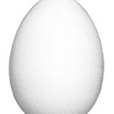 Пенопластовая заготовка Яйцо, h=77 мм. D-008/77
