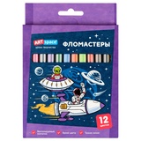Фломастеры ArtSpace "Космос", 12цв., картон, смываемые WP_92294