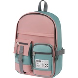 Рюкзак Berlingo Tasty "Pink matcha", 40*28*15см, 1 отделение, 7 карманов, уплотненная спинка RU09155