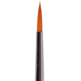 Кисть синтетика (рыжая) круглая, короткая ручка №4. 4X6044R