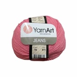 YarNart Jeans Пряжа 55% хлопок 45% полиакрил, 50 гр. 160 м Цв. роза 78