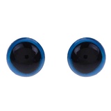 Глаза винтовые с заглушками, полупрозр, 2 пары, цвет голубой, 0.8*0.8 см 1553369