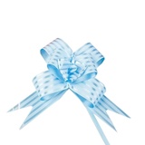 Бант-бабочка №3 с принтом полоски, синий. миБЛ-6503
