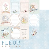 Fleur design Бумага для скрапбукинга 30,5*30,5 см, 190г/м2 "Малыши" FD1007311