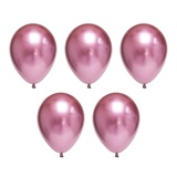 BOOMZEE Набор воздушных шаров 30 см, 5 шт. Хром металлик розовый. BXMS-30/03