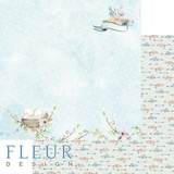 Fleur design Бумага для скрапбукинга 30,5*30,5 см, 190г/м2 "Моя семья" FD1007306
