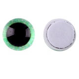 Глаза на клеевой основе, набор 10 шт, размер 1 шт 6 мм, цвет зеленые с блестками   9408446