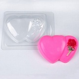 Форма для мыла Сердца с розой БП 133