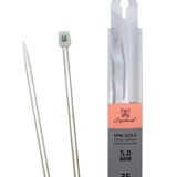 Рукоделие Спицы для вязания прямые металл 2 шт, 5,0 мм, 35 см. RSM-5