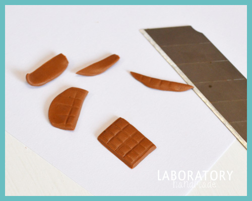 Браслет с шоколадками из полимерной глины - как сделать