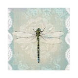 Салфетка для декупажа 33*33 см. Romantic dragonfly SDL858000