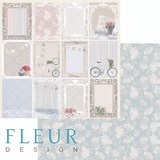 Fleur design Бумага для скрапбукинга 30*30 см, 190г/м2 "Карточки" FD1002010