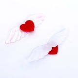 Сердечки декоративные "Крылышки", набор 5 шт. 7,5*2 см, цв. красный. 7532273