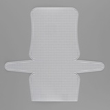 Канва-основа для вышивания сумки, пластиковая, 33.5×35.5 см, 2×2 мм, цвет белый 9503744