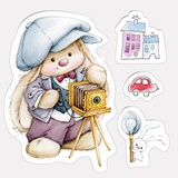 SCB Набор штампов 10,5*10,5 см Фотограф. SCB4902006