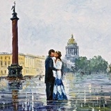 Рисование по номерам 40*50 cm Свадьба в Петербурге GX9154