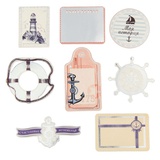 Набор декоративных элементов с тиснением "Морские приключения", 10*14 см. 1225713