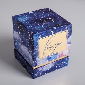 Коробка подарочная "Космос". 9*9*11 см. 4706614-2