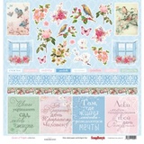 SCB Бумага 30,5*30,5 см. односторонняя, 190гр/м. Старинная усадьба: Карточки 1 АНГЛ