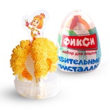 Набор для опытов ФИКСИКИ  "Вырасти кристалл" яйцо-сюрприз МИКС 6758322