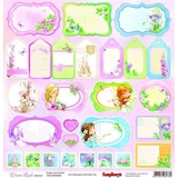 SCB Бумага 30,5*30,5 см односторонняя, 190 гр/м. Волшебная страна: Карточки 2. SCB220604808B