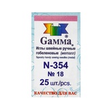 Gamma Иглы для шитья ручные гобеленовые, 25 шт. №18 N-354