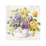 Салфетка для декупажа 33*33 см. Flower Letter SDL250000