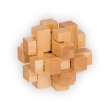 DELFBRICK Головоломки деревянные "Занимательный куб" 12 элементов. DLS-02