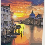 Рисование по номерам 40*50 cm Закат в Венеции GX36578