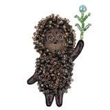 Klart Набор для вышивания "Брошь. Ежик в тумане" 4,5*8 см CMF-10-047