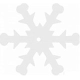 Астра Пайетки снежинки, 24 мм, 10 гр.. Белый матовый. 7700476/L010