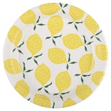 BOOMZEE Тарелки бумажные "Круглые" Лимоны, d18 см, 6 шт. TRL-14/01
