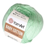 YarNart Baby Cotton Пряжа 50% хлопок 50% акрил, 50 гр. 165 м 435 св.салат