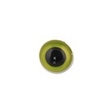 HobbyBe Глаза кристальные с шайбами d 4.5 mm, 1 пара. Зеленый CRE-4-5