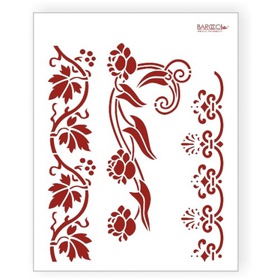 Barocci Трафарет ПВХ 20*25 Бордюр кувшинка