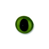 HobbyBe Глаза с кошачьим зрачком с шайбами d 10,5 mm, 1 пара. Зеленый CAE-10-5
