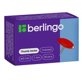 Berlingo Кнопки канцелярские/гвоздики, цветные 10мм, 50шт. RN5030f