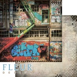 Fleur design Бумага для скрапбукинга 30,5*30,5 см, 190г/м2 "Завод" FD1007903