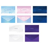 Конверт для денег MESHU "Wave", 85*164мм, выб. лак, ассорти MS_55134