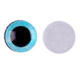 Глаза на клеевой основе, набор 10 шт, размер 1 шт 10 мм, цвет голубые с блестками   9408457