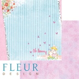 Fleur design Бумага для скрапбукинга 30*30 см, 190г/м2 "Нежные объятия" FD1005009
