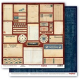 SCB Бумага 30,5*30,5 см. двусторонняя, 190гр/м. Архив: Карточки 1 SCB2206093070