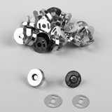 Кнопки магнитные d14 мм, серебро, 10 шт 3784282