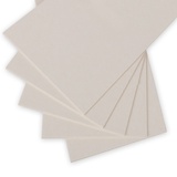 Картон пивной 630 г/м2, 1.55 мм,  20*20 см, 1 лист. Белый KLP-01
