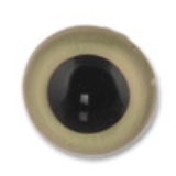 HobbyBe Глаза кристальные пришивные d 10.5 mm, 1 пара. Цвет: Бежевый CRP-10-5