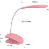 Рукоделие Светильник светодиодный на прищепке (цвет: розовый) SSP-02